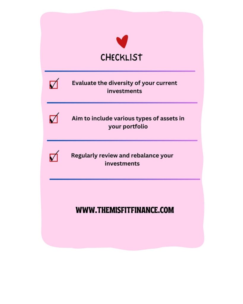 A checklist infographic of tips for diversification.