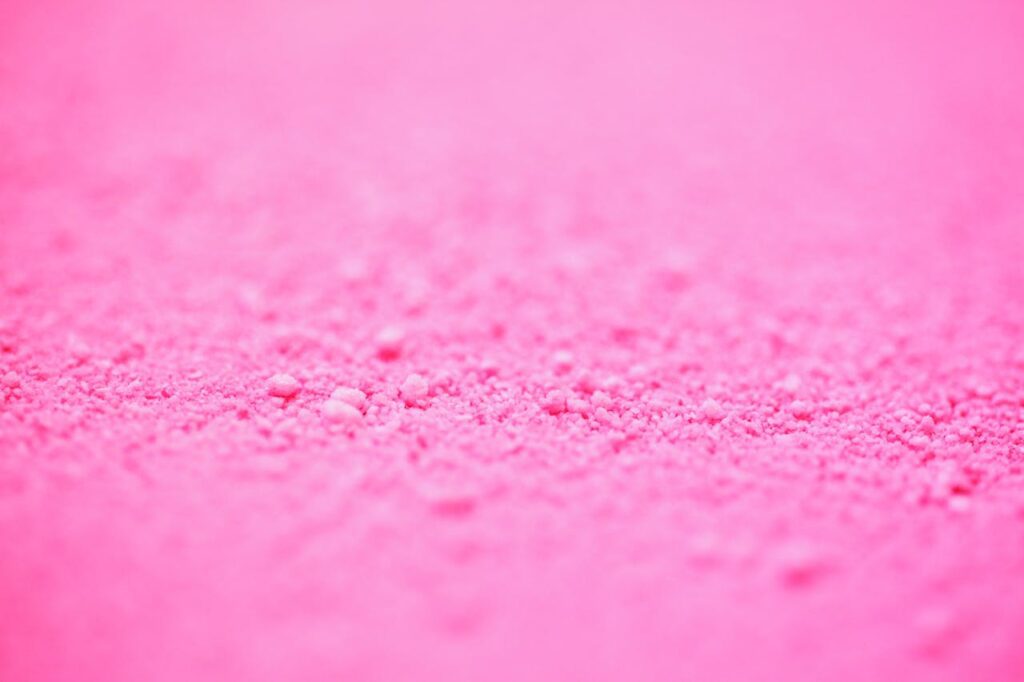 A photo of the color pink.